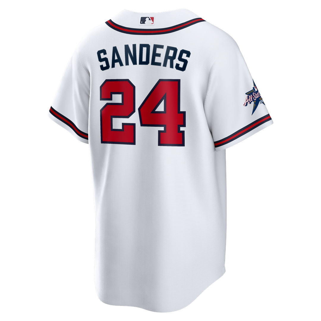 Deion Sanders Atlanta Braves Nike Home Retired Player Replica Jersey - White Official MLB Team Apparel Baseball Fan Gear