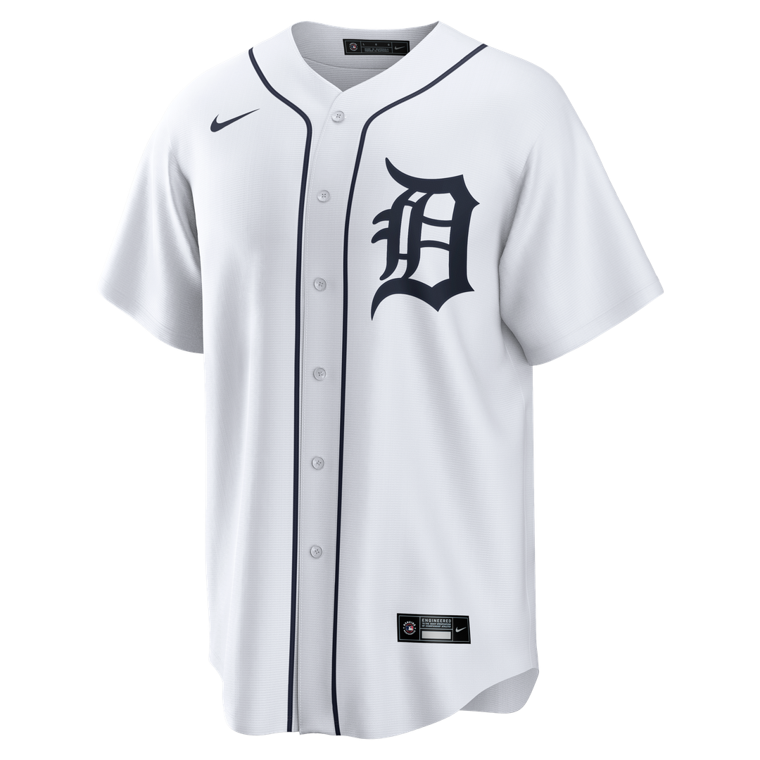 Kevin McGonigle Detroit Tigers Nike Home Replica Jersey - White Official MLB Team Apparel Baseball Fan Gear