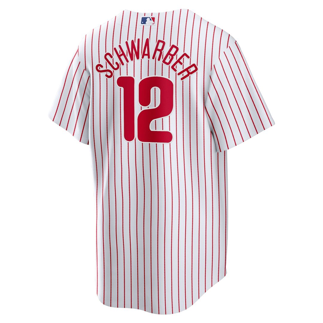 Kyle Schwarber Philadelphia Phillies Nike Replica Player Jersey - White Official MLB Team Apparel Baseball Fan Gear