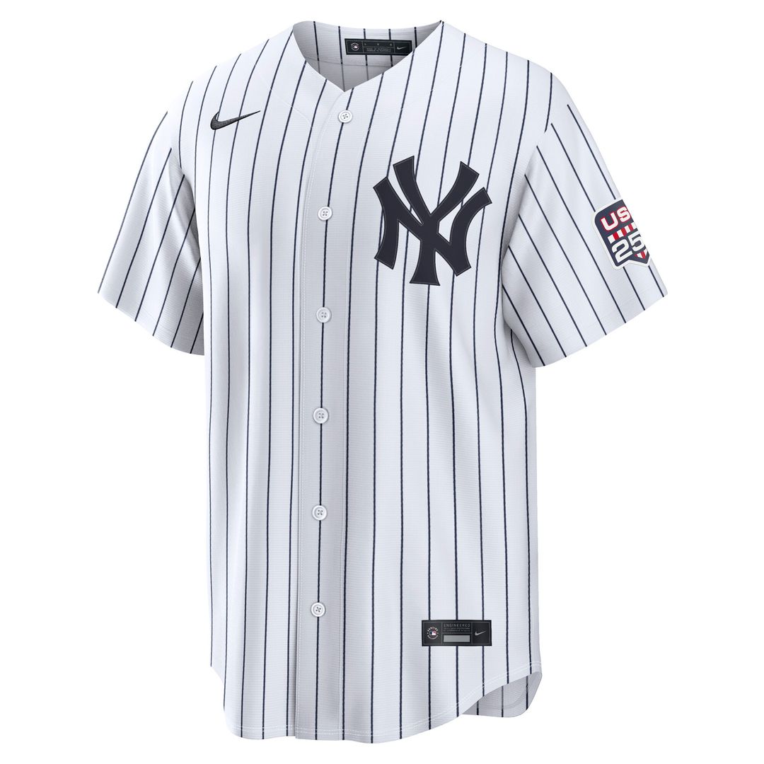 Aaron Judge New York Yankees Nike USA 250 Fourth of July Home Stadium Jersey - White Official MLB Team Apparel Baseball Fan Gear