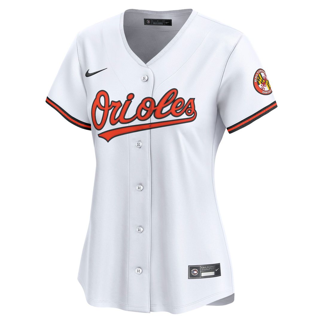 Baltimore Orioles Nike Women's Home Limited Jersey - White Official MLB Team Apparel Baseball Fan Gear