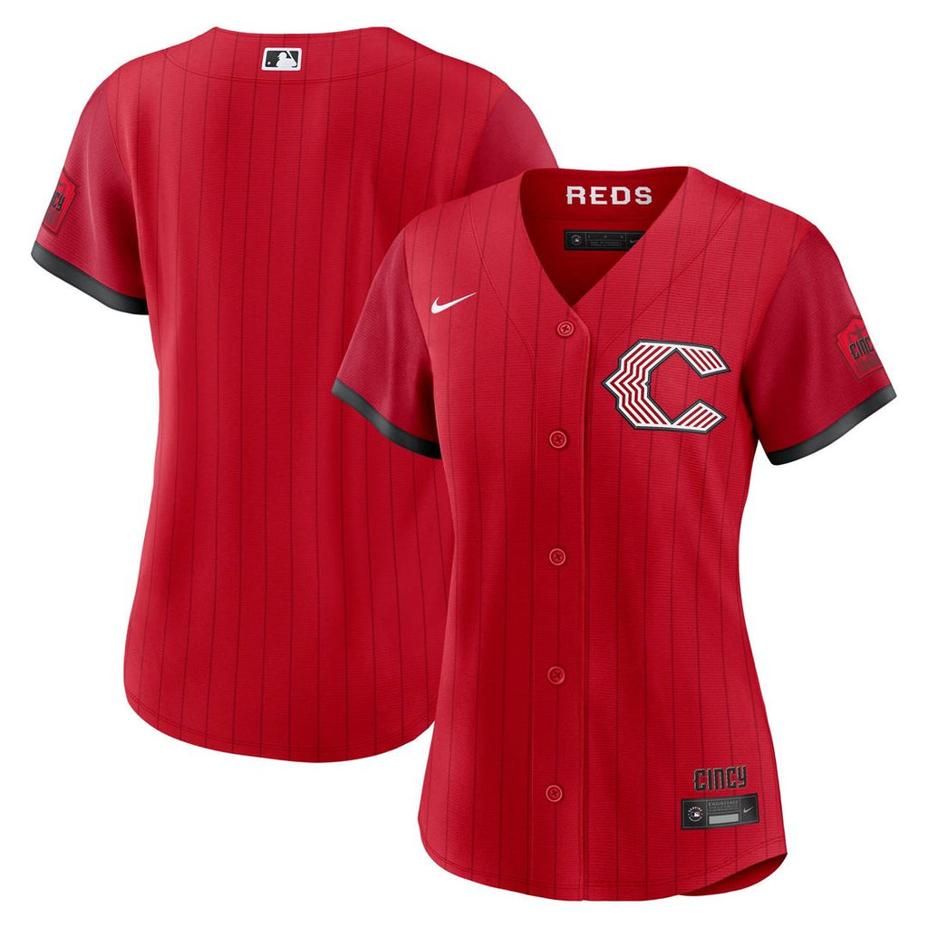 Cincinnati Reds Nike Women's 2026 City Connect Stadium Jersey - Red Official MLB Team Apparel Baseball Fan Gear