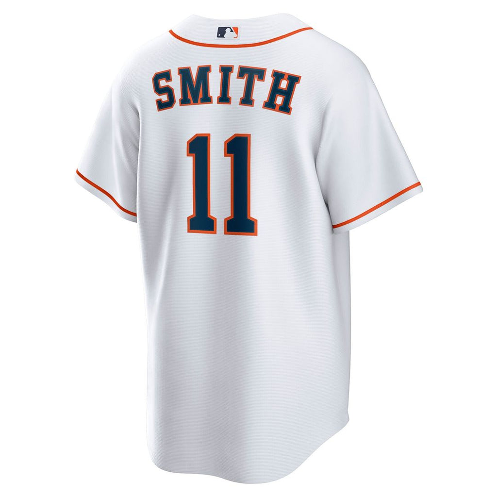 Cam Smith Houston Astros Nike Home Replica Jersey - White Official MLB Team Apparel Baseball Fan Gear