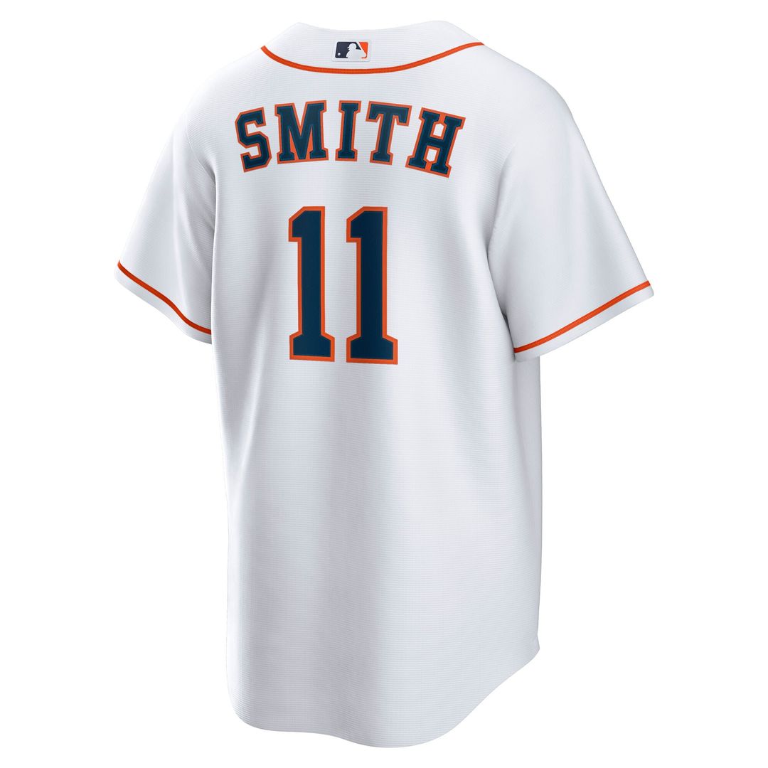 Cam Smith Houston Astros Nike Home Replica Jersey - White Official MLB Team Apparel Baseball Fan Gear