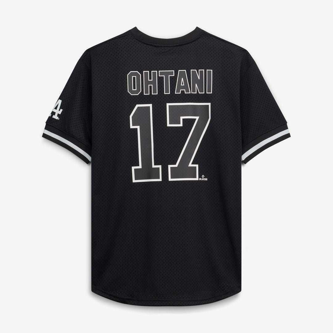 Shohei Ohtani Los Angeles Dodgers Fanatics Big & Tall Heavyweight Mesh Jersey - Black/White Official MLB Team Apparel Baseball Fan Gear