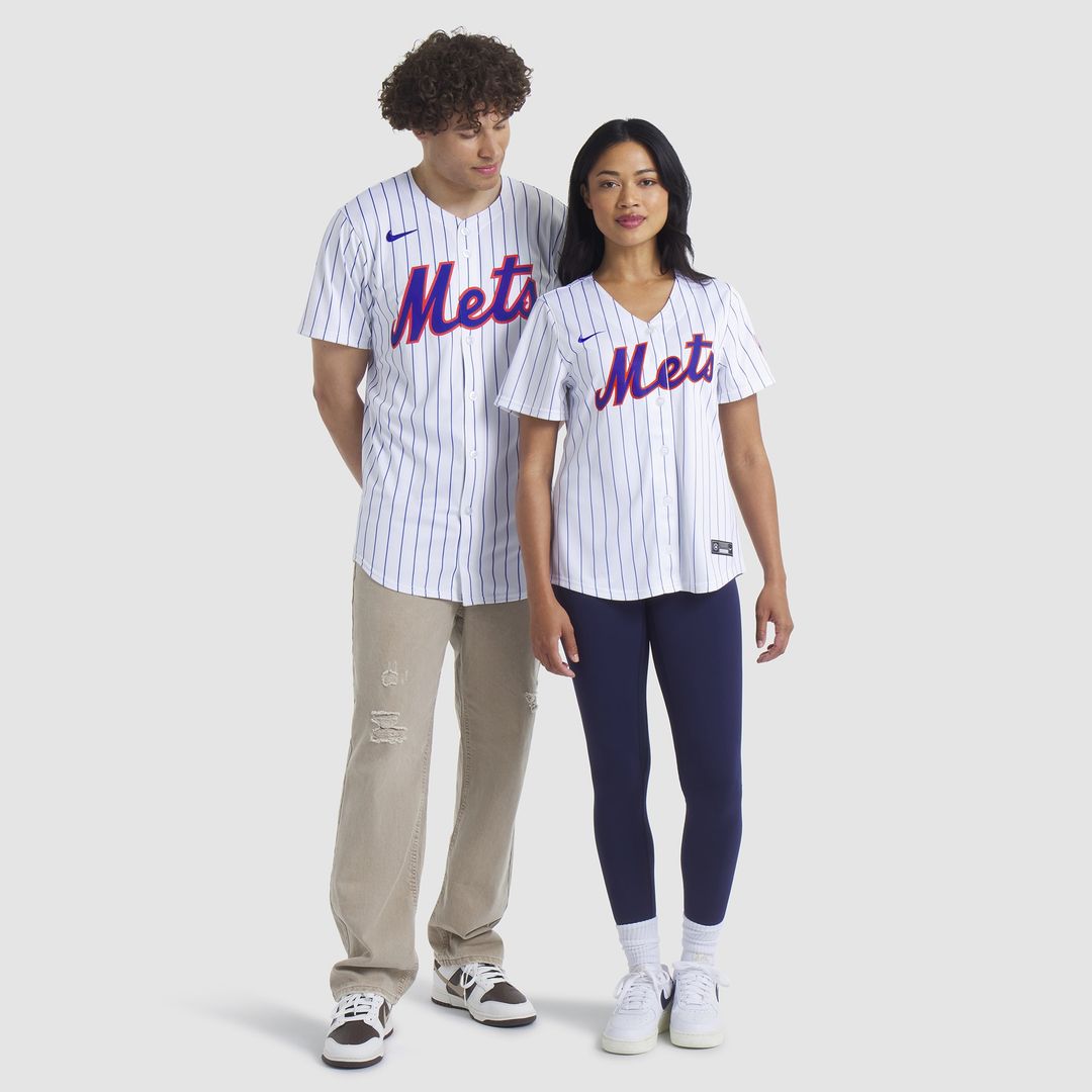 New York Mets Nike Home Replica Team Jersey - White Official MLB Team Apparel Baseball Fan Gear