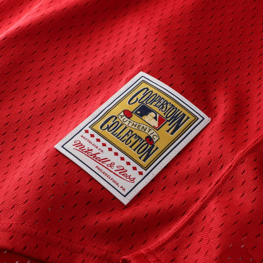 Barry Larkin Cincinnati Reds Mitchell & Ness Youth Cooperstown Collection Mesh Batting Practice Jersey - Red Official MLB Team Apparel Baseball Fan Ge