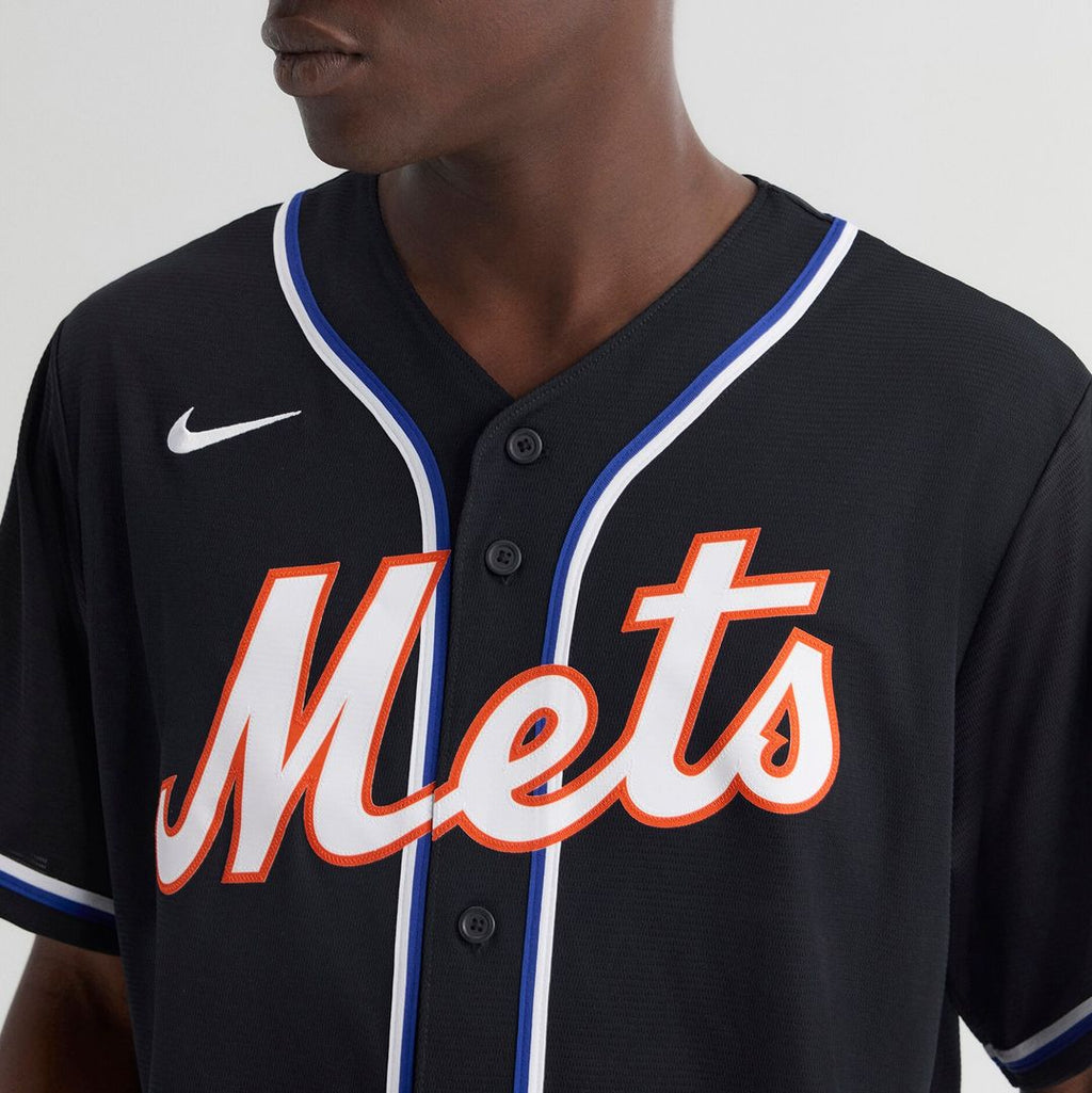Juan Soto New York Mets Nike Fashion Replica Black Out Jersey Official MLB Team Apparel Baseball Fan Gear