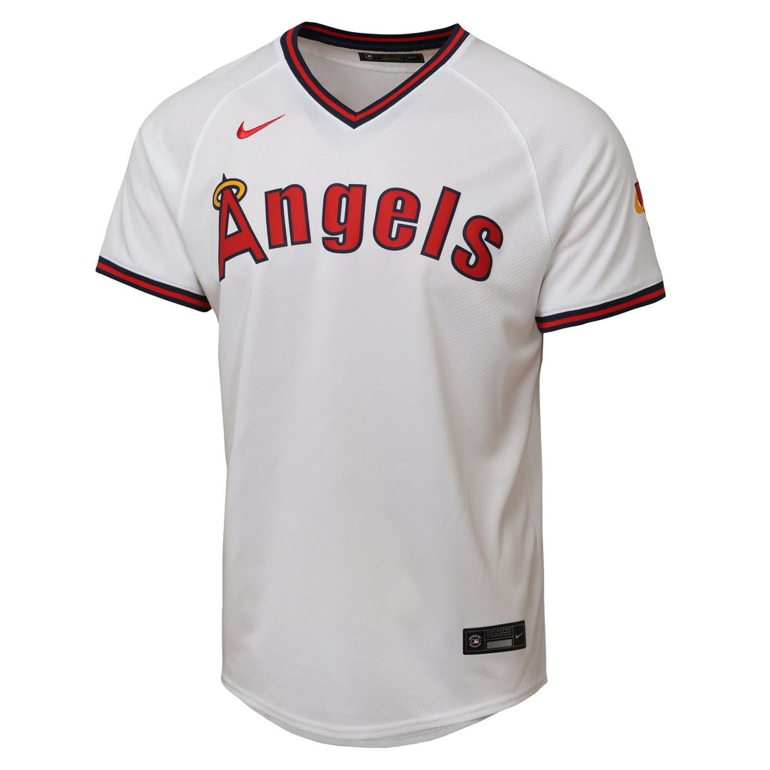 Los Angeles Angels Youth Alternate 2 Limited Jersey - White Official MLB Team Apparel Baseball Fan Gear