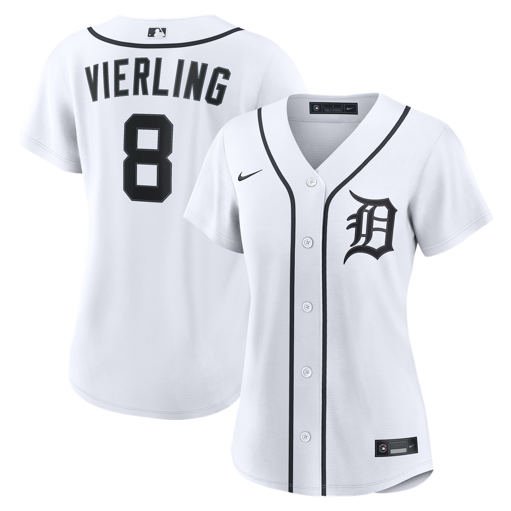 Matt Vierling Detroit Tigers Nike Women's Home Replica Jersey - White Official MLB Team Apparel Baseball Fan Gear