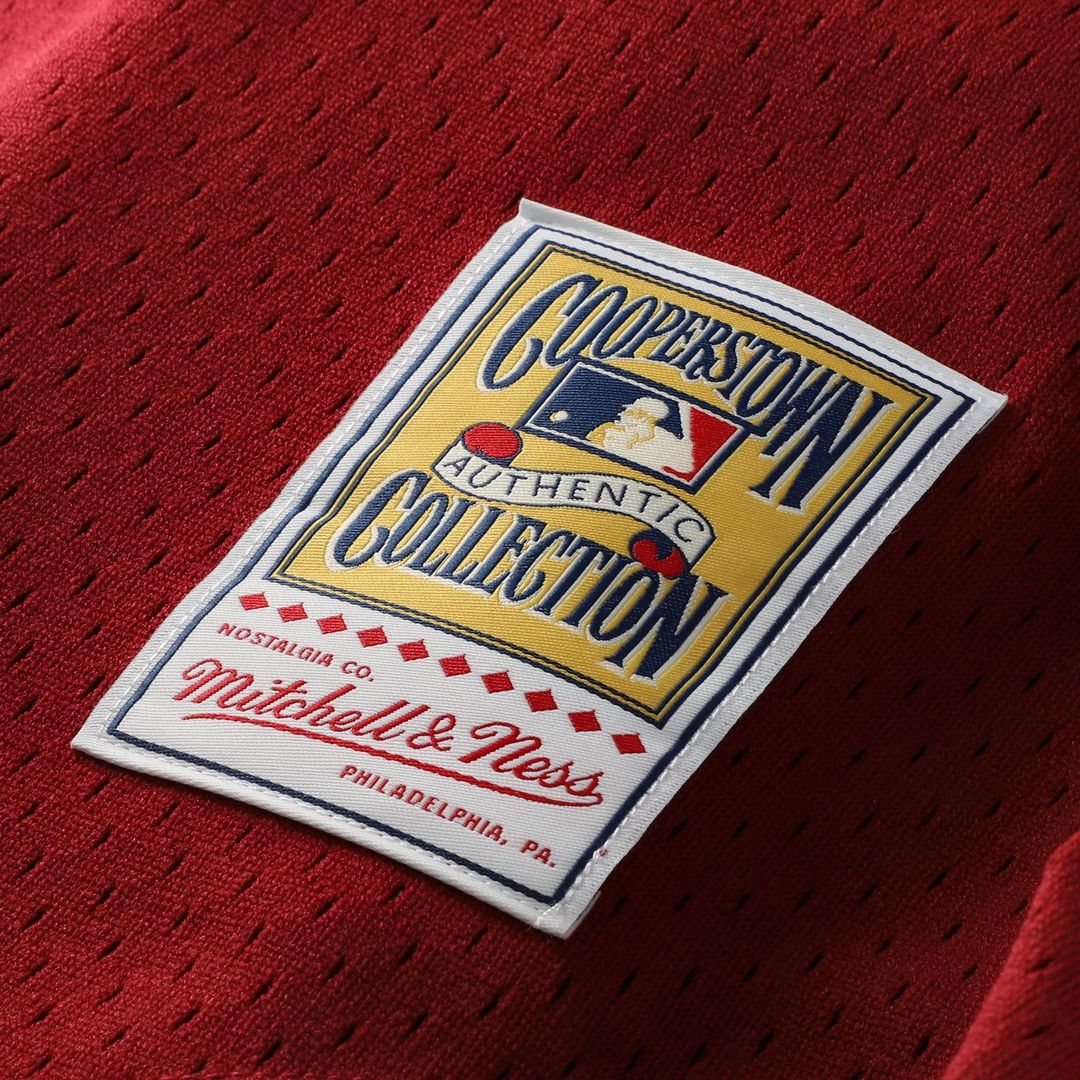 Lenny Dykstra Philadelphia Phillies Mitchell & Ness Authentic Batting Practice Jersey - Scarlet Official MLB Team Apparel Baseball Fan Gear