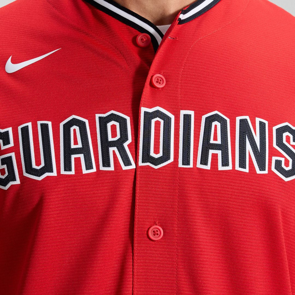 Cleveland Guardians Nike Alternate 2 Replica Jersey - Red Official MLB Team Apparel Baseball Fan Gear