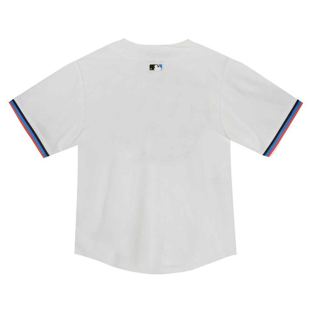 Miami Marlins Nike Youth Home Game Jersey - White Official MLB Team Apparel Baseball Fan Gear