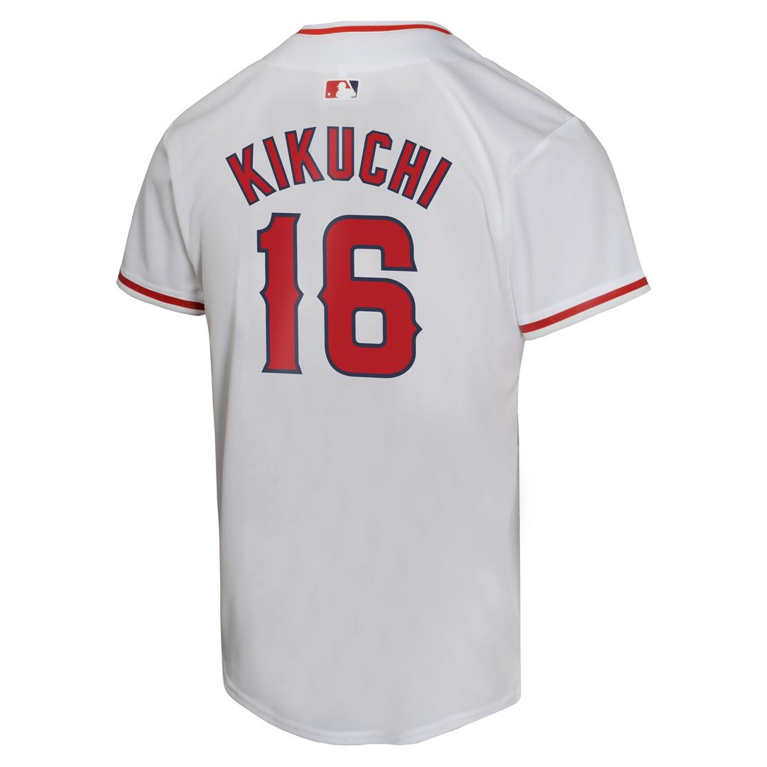 Yusei Kikuchi Los Angeles Angels Nike Youth Home Game Player Jersey - White Official MLB Team Apparel Baseball Fan Gear