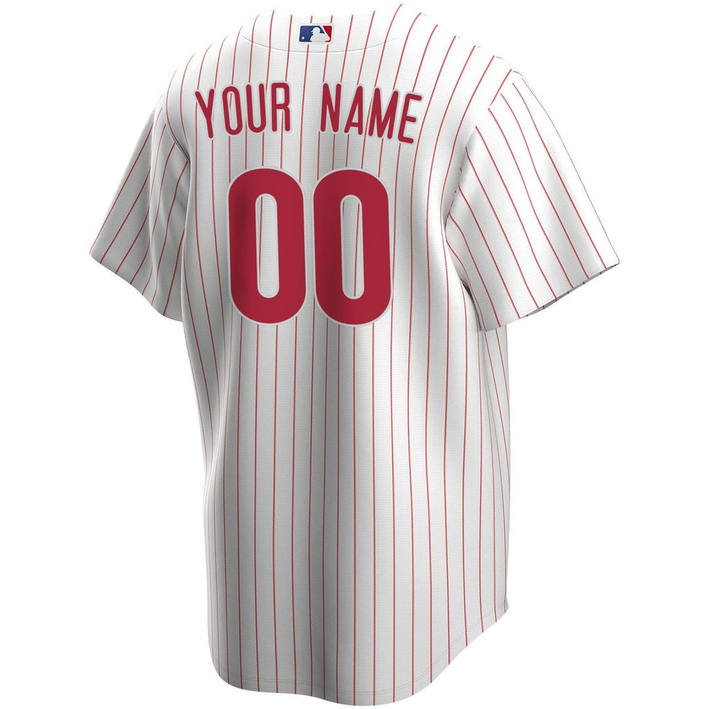 Philadelphia Phillies Nike Home Replica Custom Jersey - White Official MLB Team Apparel Baseball Fan Gear