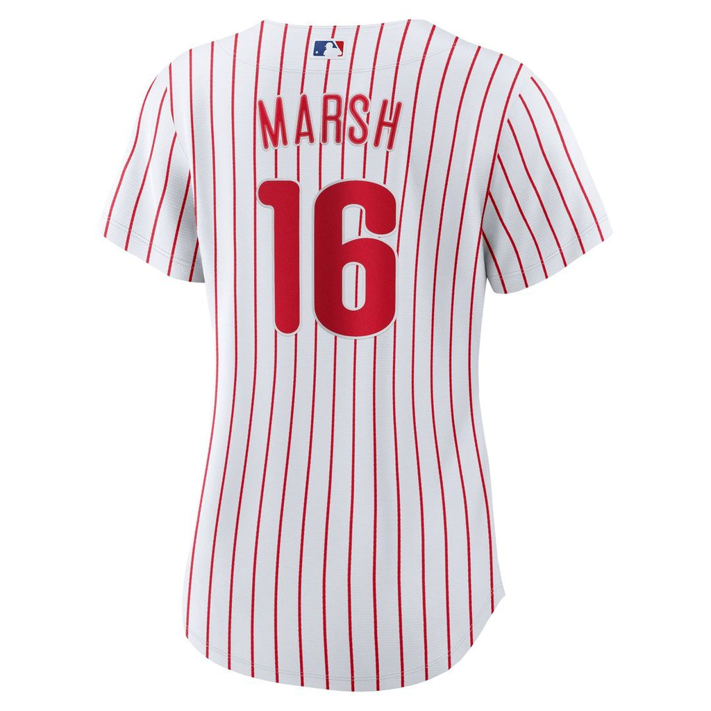 Brandon Marsh Philadelphia Phillies Nike Women's Home Replica Jersey - White Official MLB Team Apparel Baseball Fan Gear