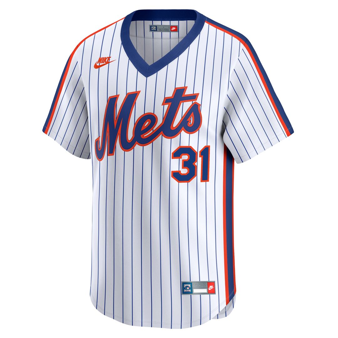 Mike Piazza New York Mets Nike Throwback Cooperstown Limited Jersey - White Official MLB Team Apparel Baseball Fan Gear