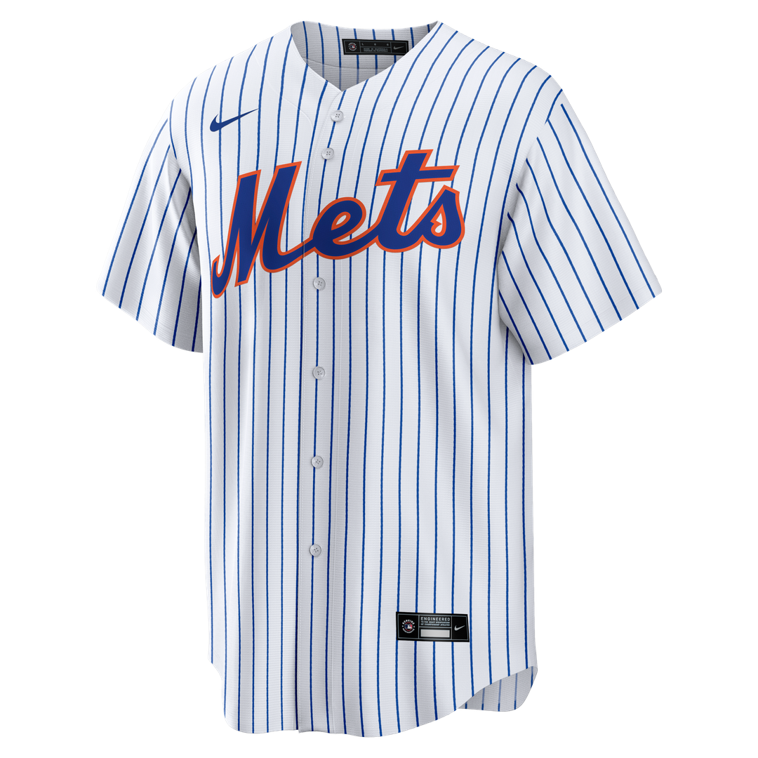 New York Mets Nike Home Big & Tall Replica Jersey - White Official MLB Team Apparel Baseball Fan Gear