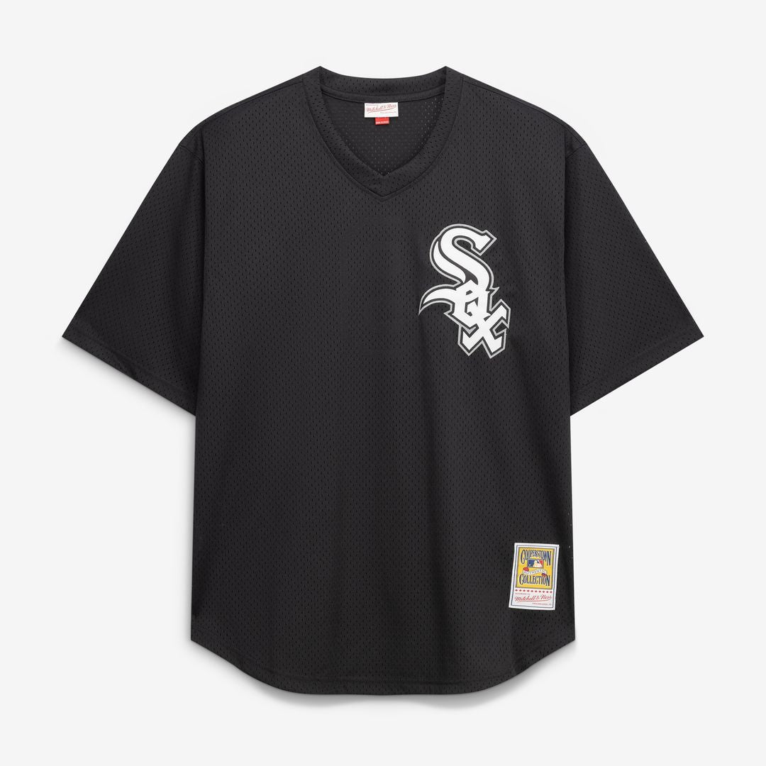 Bo Jackson Chicago White Sox Mitchell & Ness Cooperstown Collection Big & Tall Mesh Batting Practice Jersey - Black Official MLB Team Apparel Baseball