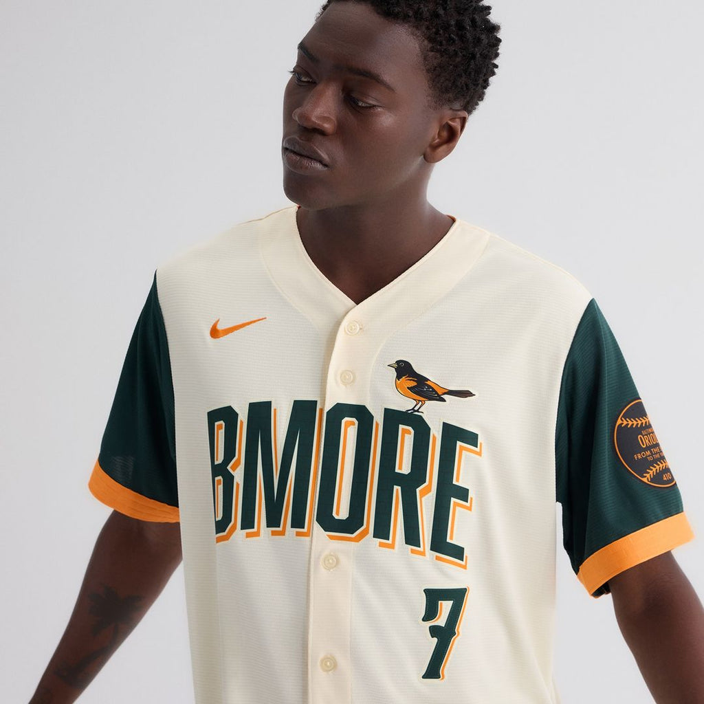 Jackson Holliday Baltimore Orioles Nike 2026 City Connect Stadium Jersey - Cream Official MLB Team Apparel Baseball Fan Gear