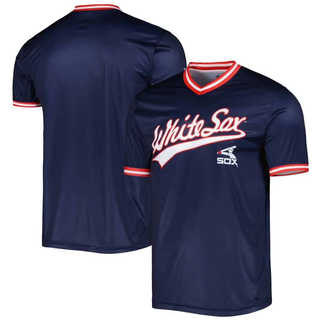 Chicago White Sox Stitches Cooperstown Collection Team Jersey - Navy Official MLB Team Apparel Baseball Fan Gear