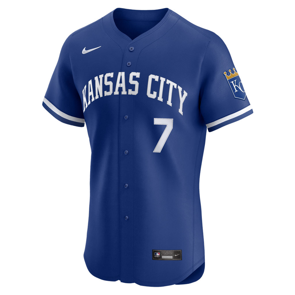 Bobby Witt Jr. Kansas City Royals Nike Home ElitePlayer Jersey - White Official MLB Team Apparel Baseball Fan Gear