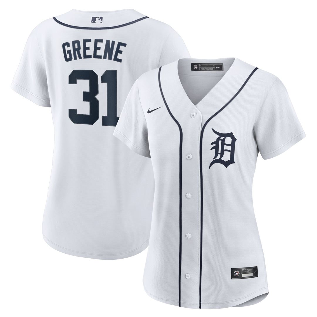 Riley Greene Detroit Tigers Nike Women's Home Replica Player Jersey - White Official MLB Team Apparel Baseball Fan Gear