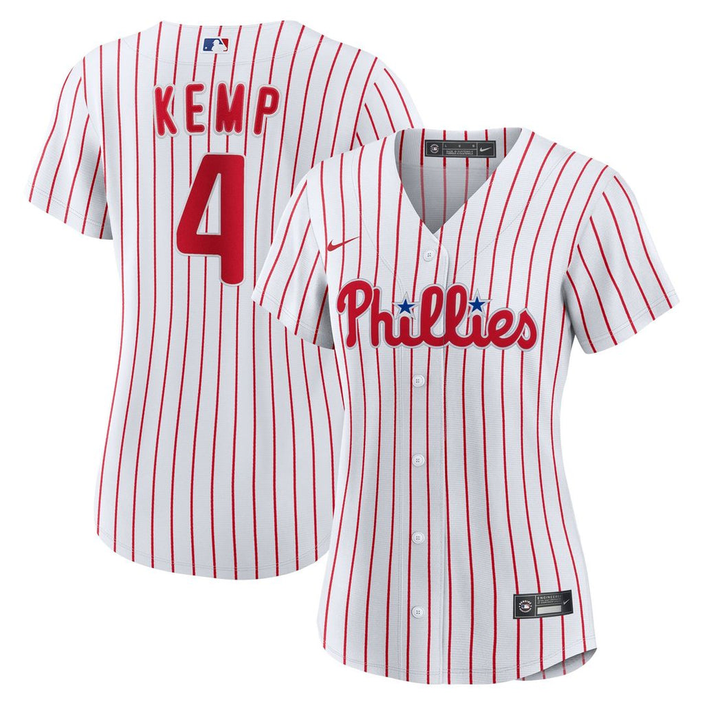 Otto Kemp Philadelphia Phillies Nike Women's Home Replica Jersey - White Official MLB Team Apparel Baseball Fan Gear