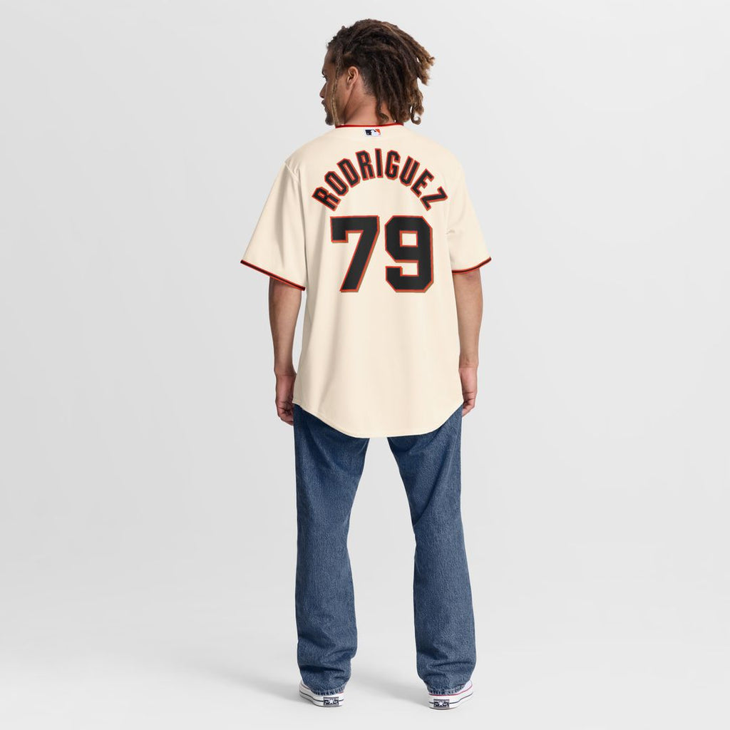 Jesus Rodriguez San Francisco Giants Nike Home Replica Jersey - Cream Official MLB Team Apparel Baseball Fan Gear