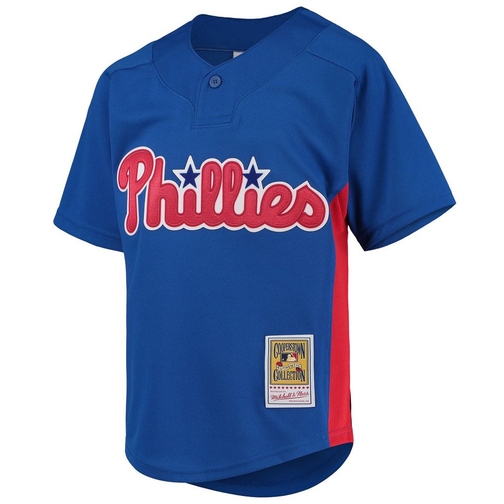 Roy Halladay Philadelphia Phillies Mitchell & Ness Youth Cooperstown Collection Mesh Batting Practice Jersey - Royal Official MLB Team Apparel Basebal