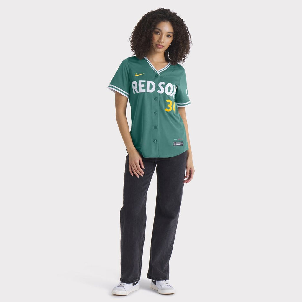 David Ortiz Boston Red Sox Nike Women's 2025 City Connect Limited Retired Player Jersey - Green Official MLB Team Apparel Baseball Fan Gear