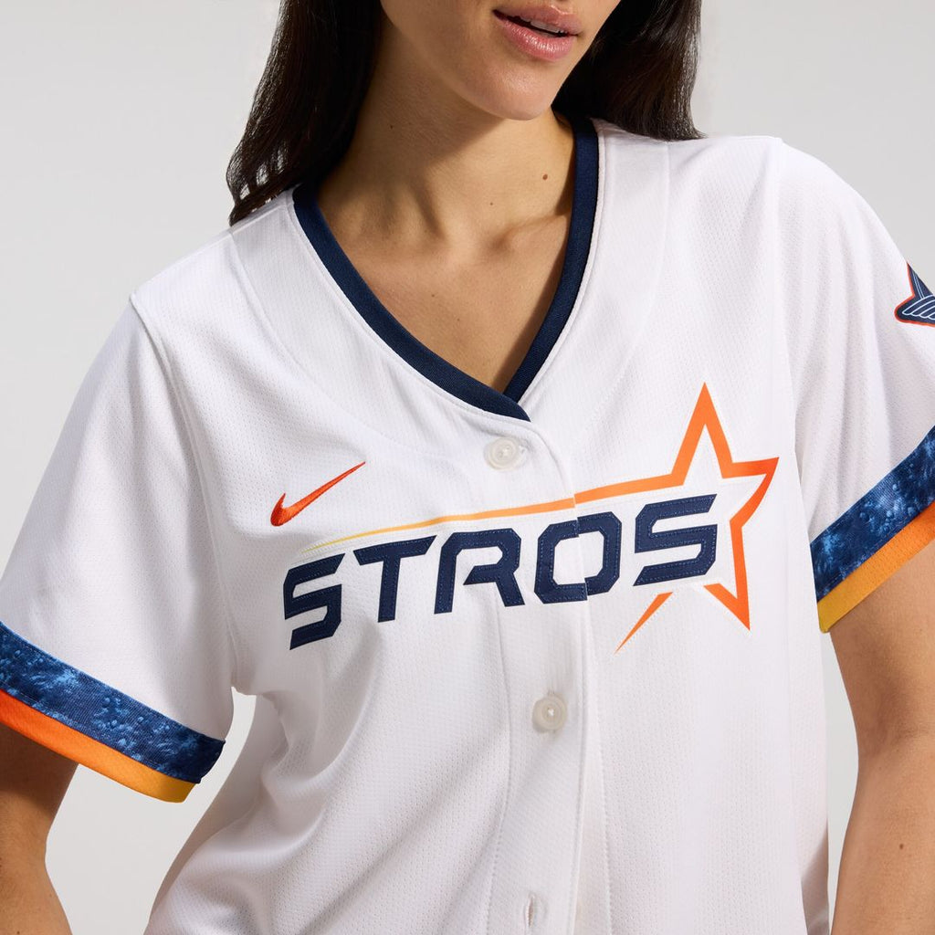 Houston Astros Nike Women's 2025 City Connect Limited Jersey - White Official MLB Team Apparel Baseball Fan Gear
