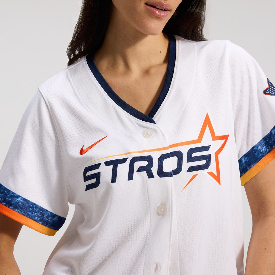Houston Astros Nike Women's 2025 City Connect Limited Jersey - White Official MLB Team Apparel Baseball Fan Gear
