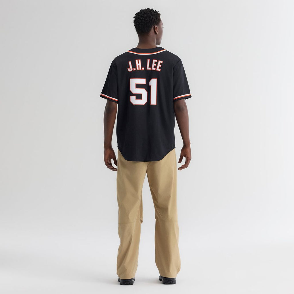 Jung Hoo Lee San Francisco Giants Nike Fashion Replica Black Out Jersey Official MLB Team Apparel Baseball Fan Gear