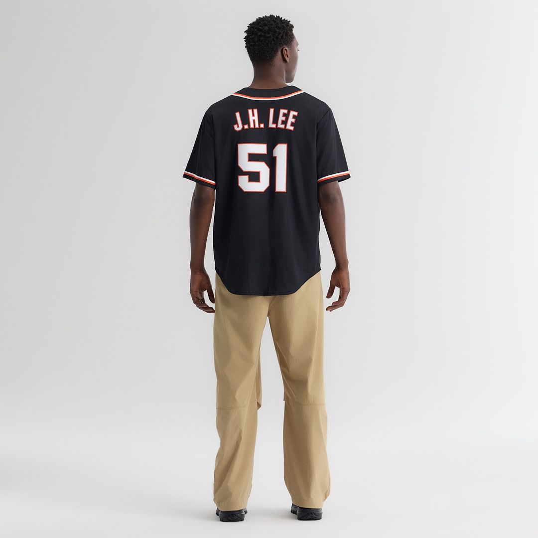 Jung Hoo Lee San Francisco Giants Nike Fashion Replica Black Out Jersey Official MLB Team Apparel Baseball Fan Gear