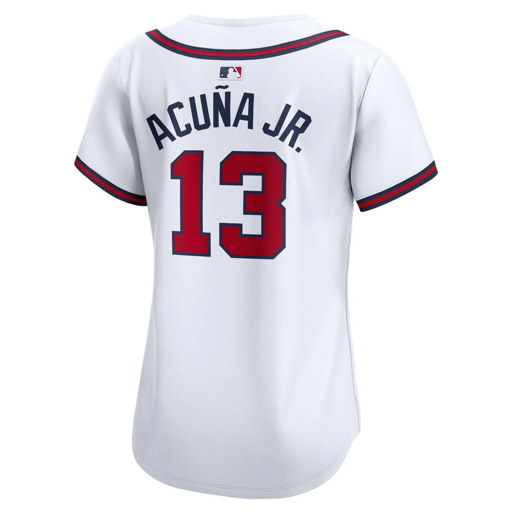 Ronald Acuna Atlanta Braves Nike Women's Home Limited Player Jersey - White Official MLB Team Apparel Baseball Fan Gear