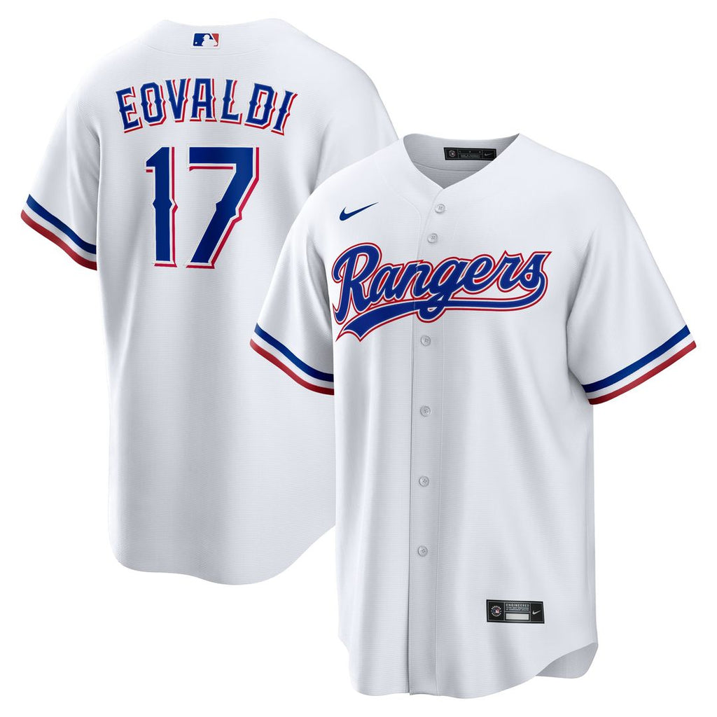 Nathan Eovaldi Texas Rangers Nike Home Replica Player Jersey - White Official MLB Team Apparel Baseball Fan Gear