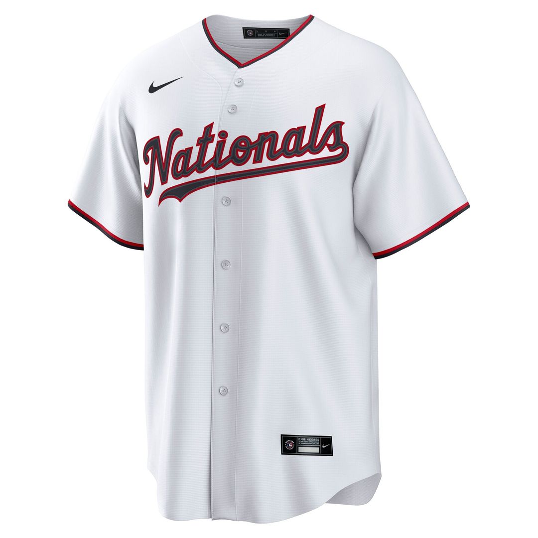Dylan Crews Washington Nationals Nike Home Replica Jersey - White Official MLB Team Apparel Baseball Fan Gear