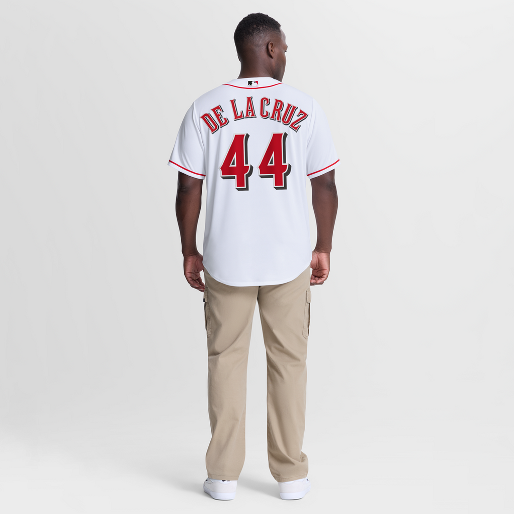 Elly De La Cruz Cincinnati Reds Nike Home Replica Jersey - White Official MLB Team Apparel Baseball Fan Gear