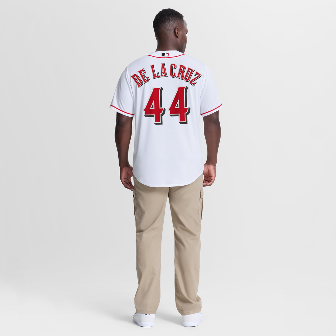 Elly De La Cruz Cincinnati Reds Nike Home Replica Jersey - White Official MLB Team Apparel Baseball Fan Gear