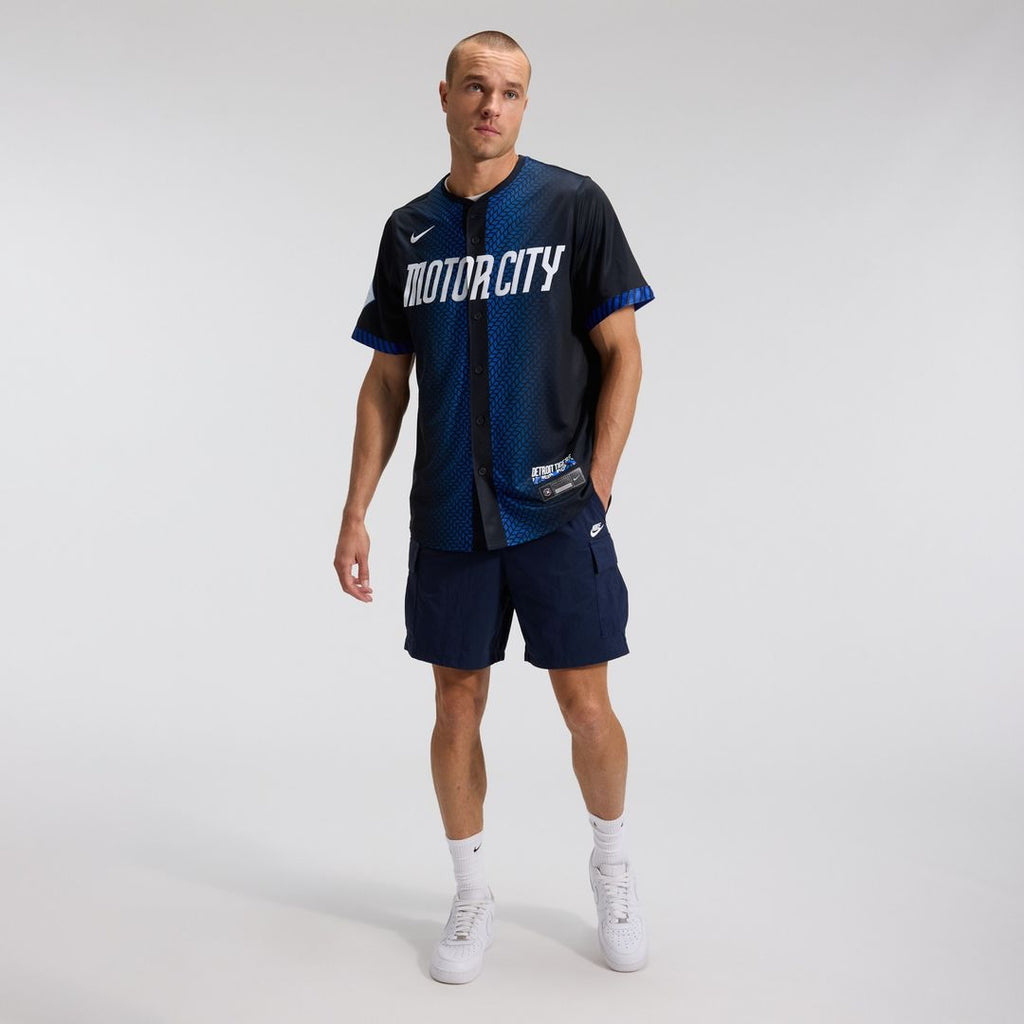 Detroit Tigers Nike City Connect Limited Jersey - Blue Official MLB Team Apparel Baseball Fan Gear