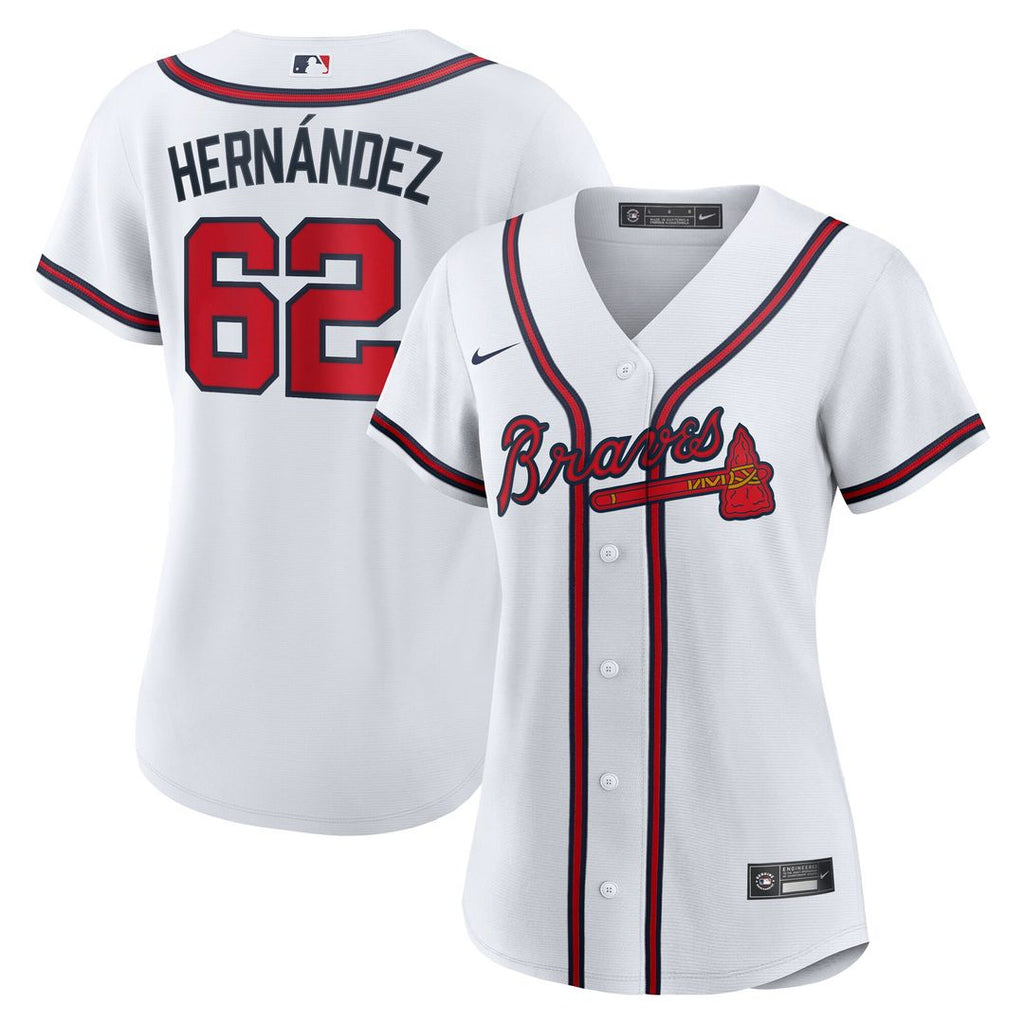 Daysbel Hernandez Atlanta Braves Nike Women's Home Replica Jersey - White Official MLB Team Apparel Baseball Fan Gear