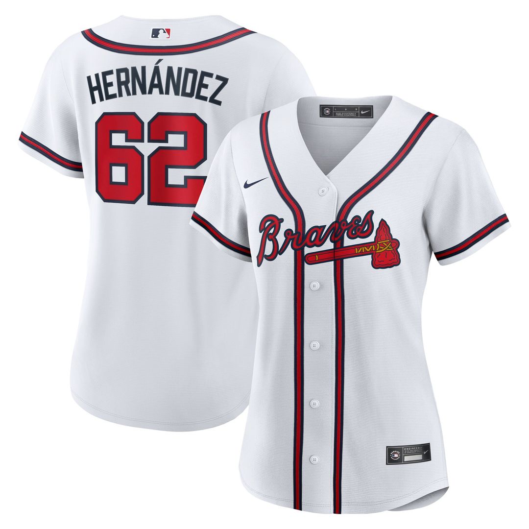 Daysbel Hernandez Atlanta Braves Nike Women's Home Replica Jersey - White Official MLB Team Apparel Baseball Fan Gear
