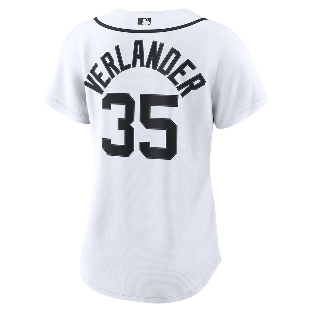 Justin Verlander Detroit Tigers Nike Women's Home Replica Jersey - White Official MLB Team Apparel Baseball Fan Gear
