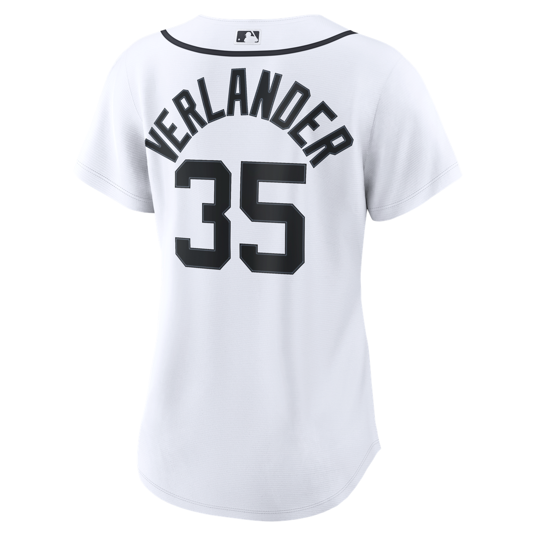 Justin Verlander Detroit Tigers Nike Women's Home Replica Jersey - White Official MLB Team Apparel Baseball Fan Gear