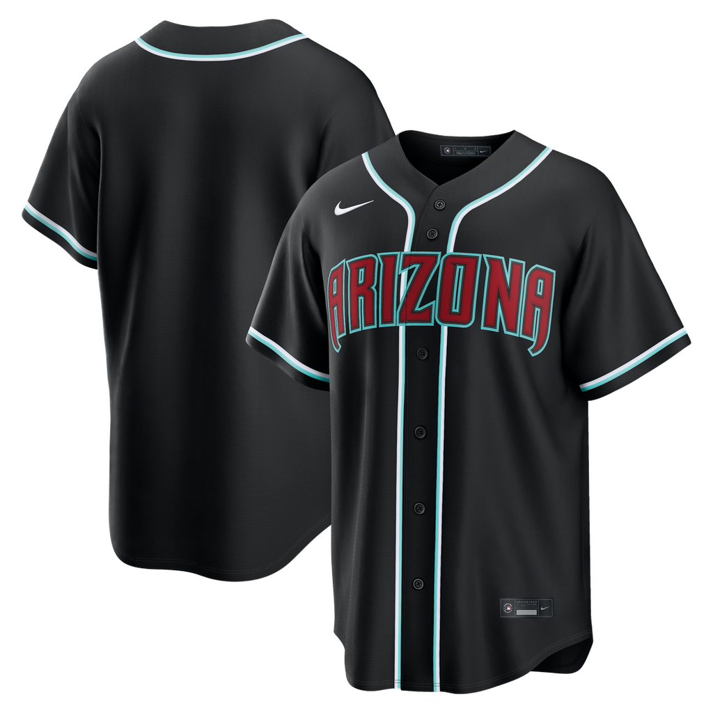 Arizona Diamondbacks Nike Fashion Replica Black Out Jersey Official MLB Team Apparel Baseball Fan Gear