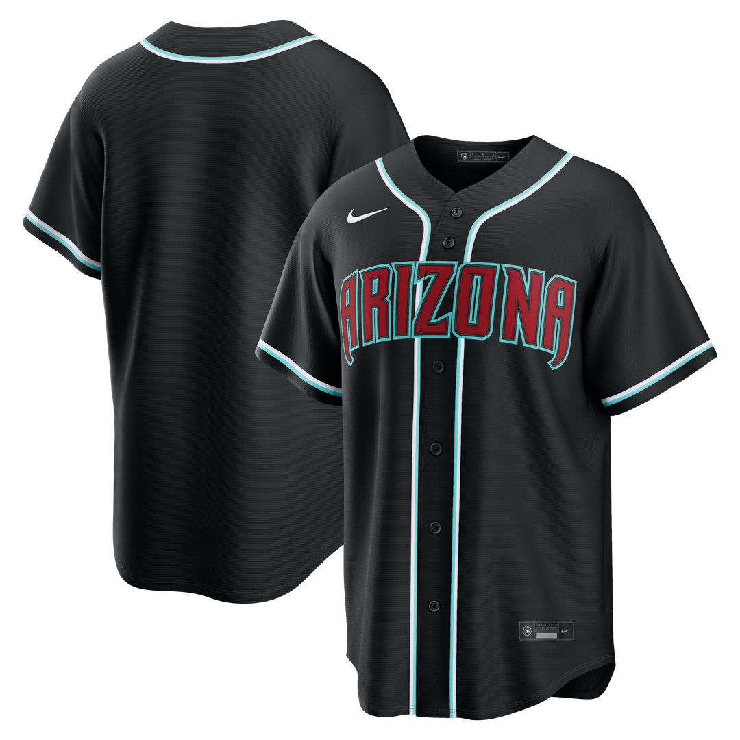 Arizona Diamondbacks Nike Fashion Replica Black Out Jersey Official MLB Team Apparel Baseball Fan Gear