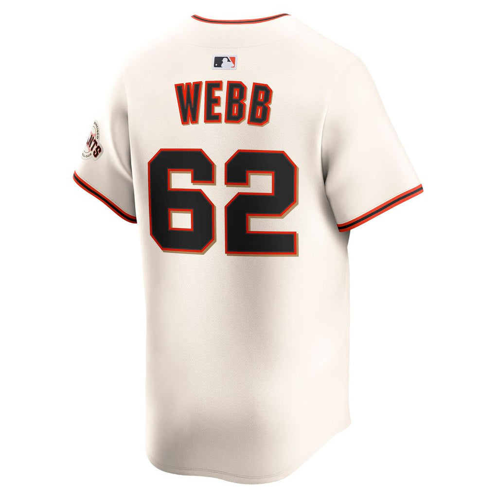 Logan Webb San Francisco Giants Nike Home Limited Player Jersey - Cream Official MLB Team Apparel Baseball Fan Gear