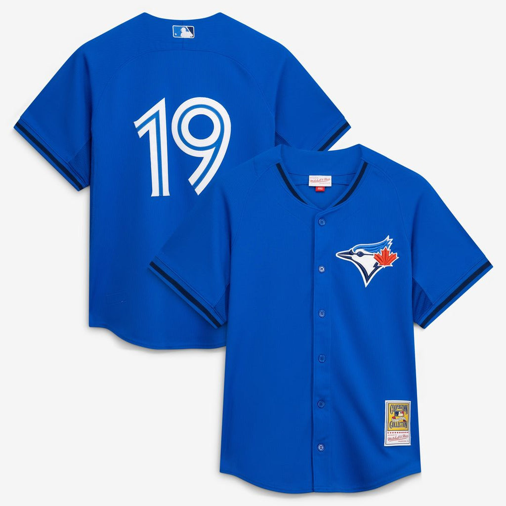 Jose Bautista Toronto Blue Jays Mitchell & Ness Authentic Batting Practice Jersey - Blue Official MLB Team Apparel Baseball Fan Gear