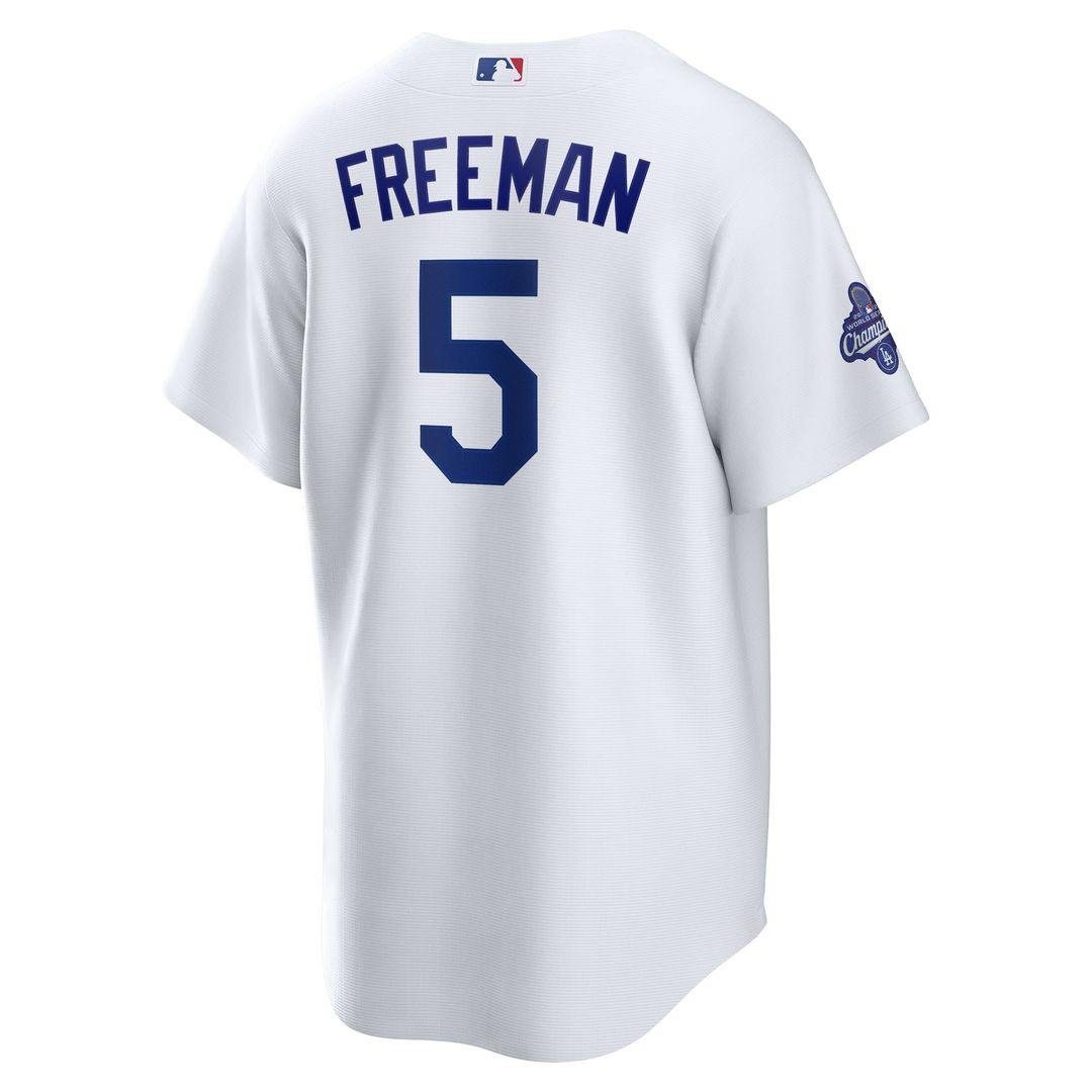 Freddie Freeman Los Angeles Dodgers Nike Home 2025 World Series Champions Replica Jersey - White Official MLB Team Apparel Baseball Fan Gear